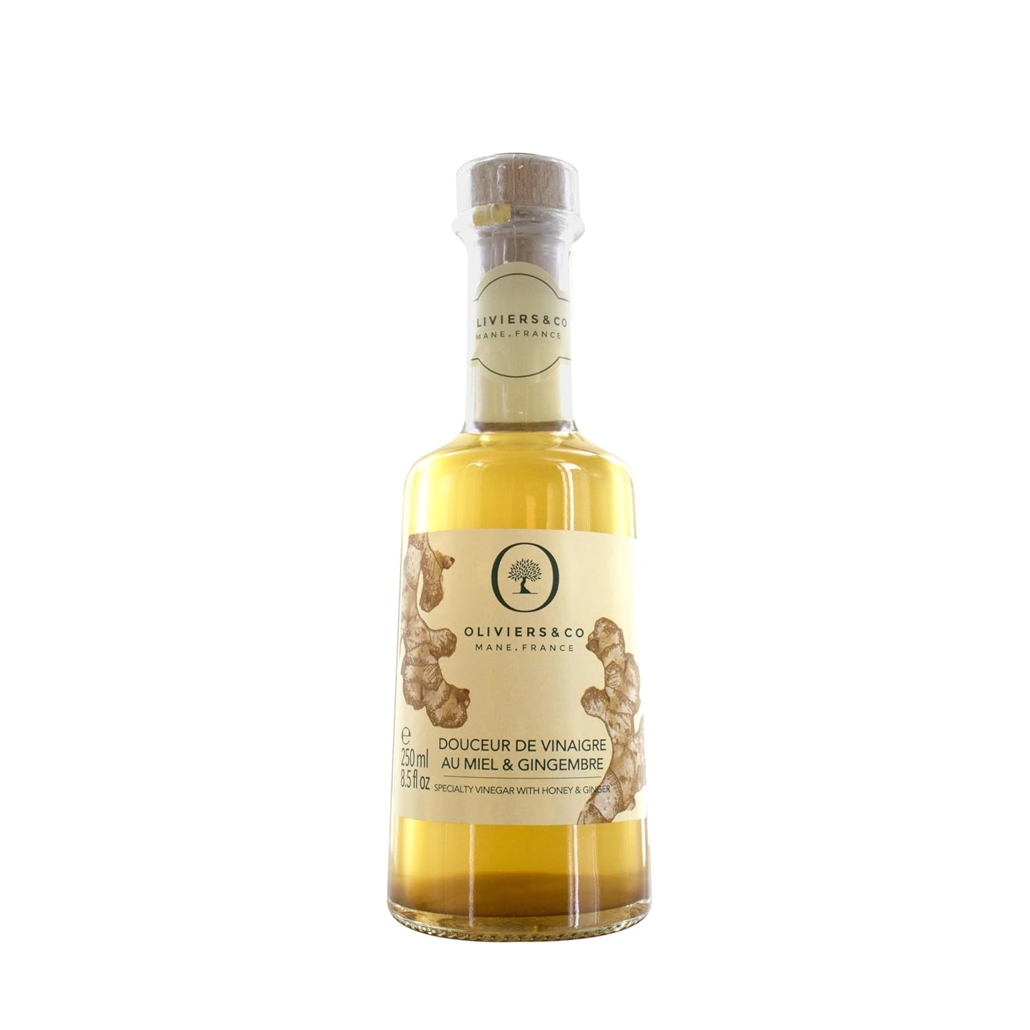 Honey & Ginger White Vinegar by Oliviers&Co | Sweet & Spicy Italian Gourmet Vinegar | Perfect Holiday Gift for Stir-Fry, Sushi, Roasted Veggies & Cocktails | 8.5 fl oz