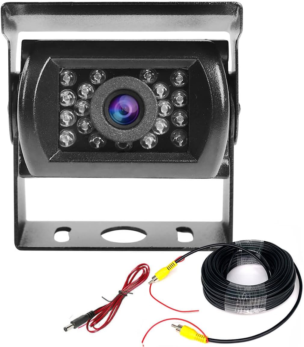 Amazon.com: Waterproof IP68 Car Rear View Reverse Backup Camera 18 LED ...