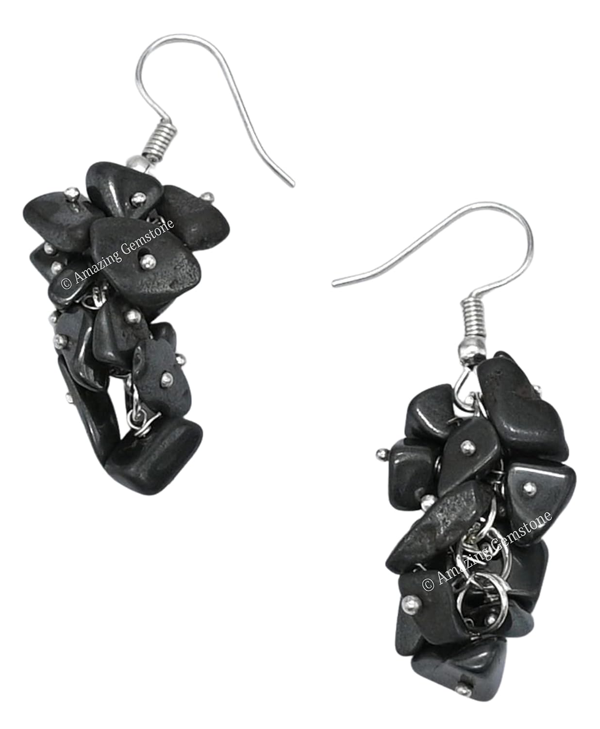 Amazing Gemstone Hematite Crystal Earrings for Women and Teen Girls - Trendy Crystal Chips Earring Sets - Valentines Day Gifts for Her, Birthday Gifts for Women - Gifts for Mom,...