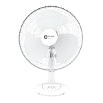 Orient Electric 400 mm Table 77 | High Speed Table Fan for Home|100% Copper Motor with Thermal Overload Protection | 90 Degree Oscillation | 3 Speed Control | Military Grade Guard | White