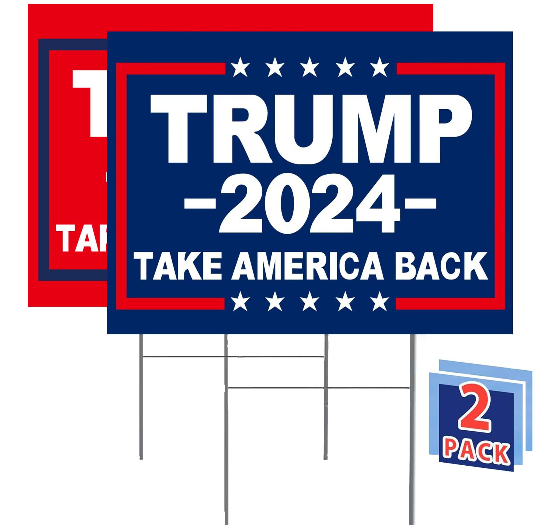 Amazon.co.jp: MAGJIUKE Donald Trump 2024 ヤードサイン 18 x 12