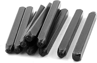 Aexit 9 Pcs Chisels 2mm 0 to 8 Arabic Numbers Punch Steel Wood Chisels Stamps Set