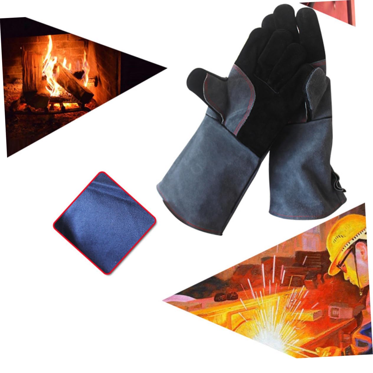 Garneck Guanti Da Cucina Guanti Da Forno in Silicone Resistenti Al Calore Per La Sicurezza