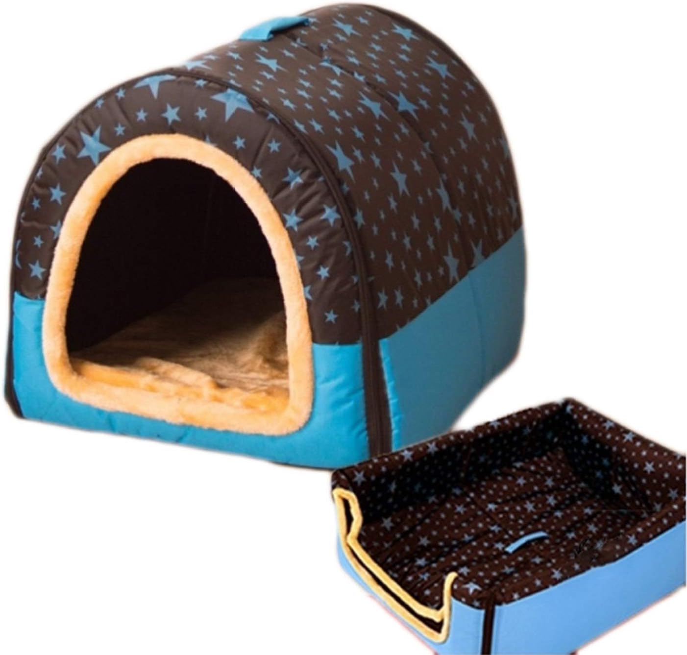 猫ベッド 猫ハウス ペットベッド 柔らかい 猫犬 ベ ッド フグ型 キャットハウス クッション 寝床 ペットハウス 冬寒さ対策 L ソフトケージ 冬用 暖かいぐっすり眠れる 休憩所 ベッド ドーム型ベッド ペット用寝袋 あったか カラー Faz Co Zm