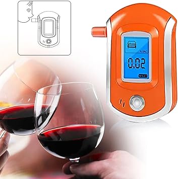 Portable Tester DigitalDisplay Screens BreathAlyzer Drunk Driving Analyer Personal Breath Allizer