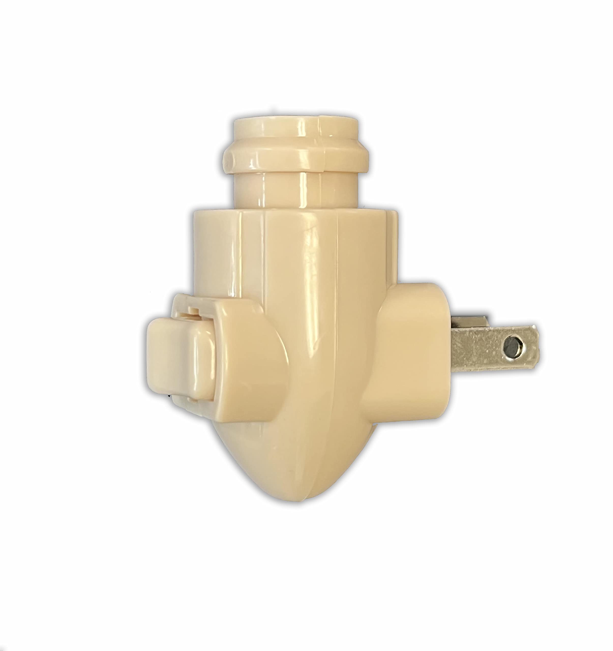 Night Light Plug-in with Switch, Ivory Color, by The Porcelain Garden, Replacement Wall Plug-in