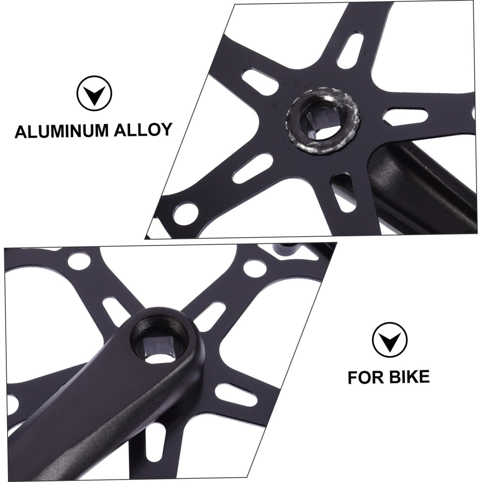 Guarnitura a velocità Singola per Bici Mountain Bike 170 Mm Corona Singola in Ferro Accessorio di Ricambio Resistente per Bici