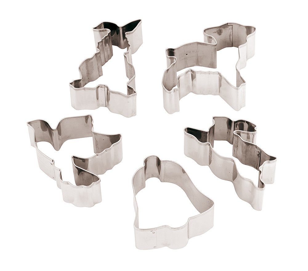 Set 5 Formine Biscotti Pasquali Paderno - Acciaio Inox Per Colomba, Coniglietto E Decorazioni - Foto 5