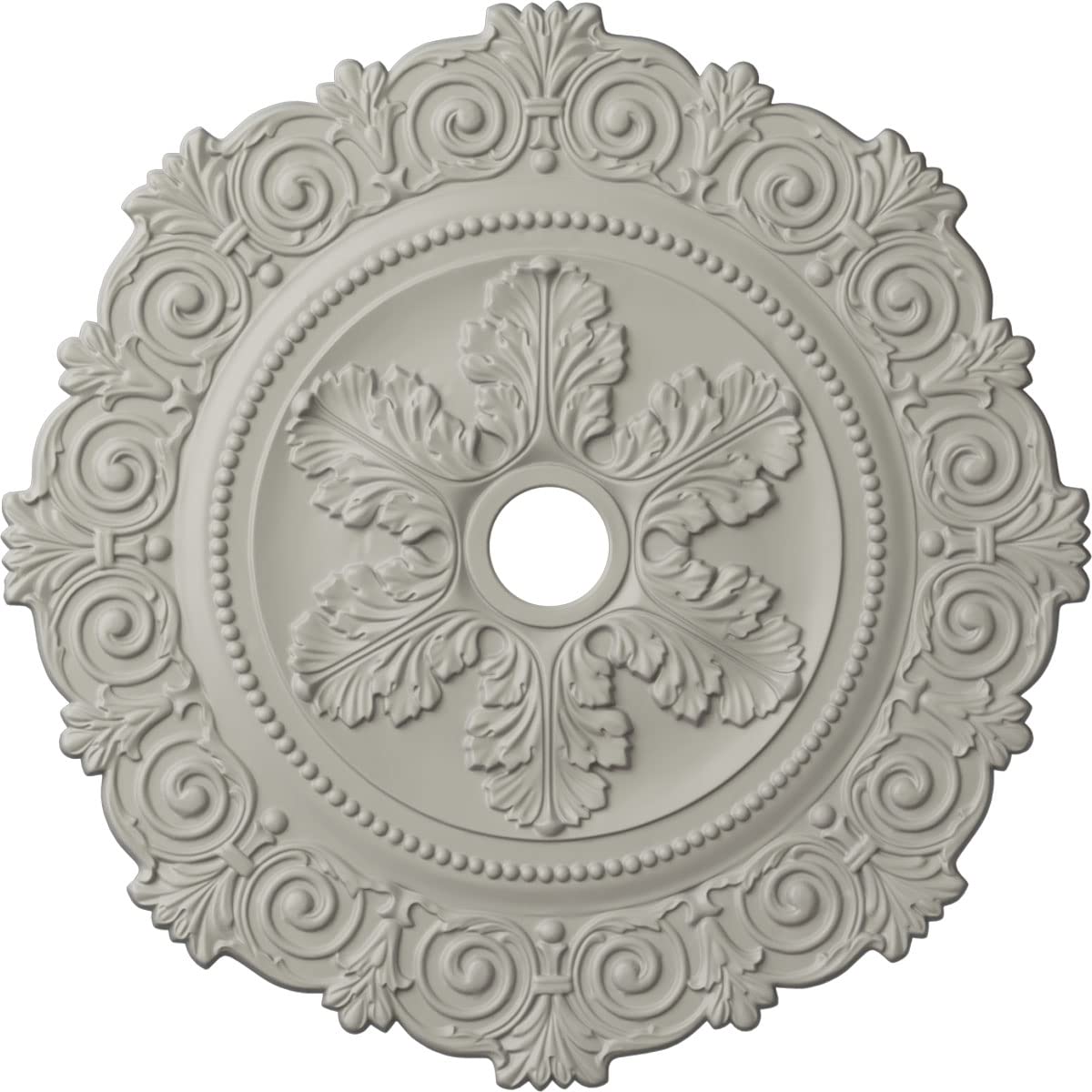 Médaillon de plafond pour masquer boîte de dérivation et rosace