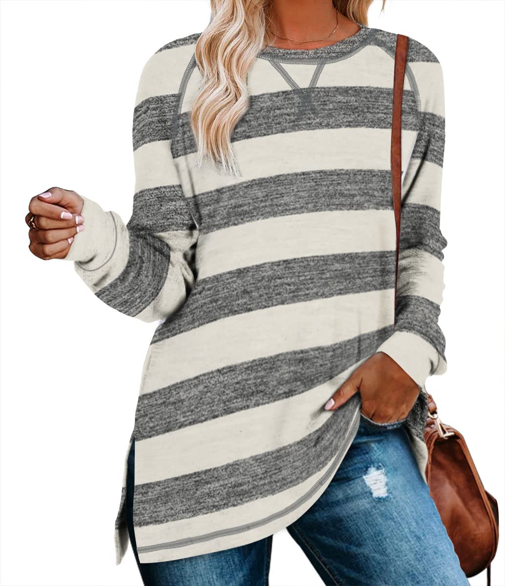 Aokosor Tunic Tops for Women 2025 Long Sleeve Shirts for Leggings Loose Fit Sweaters