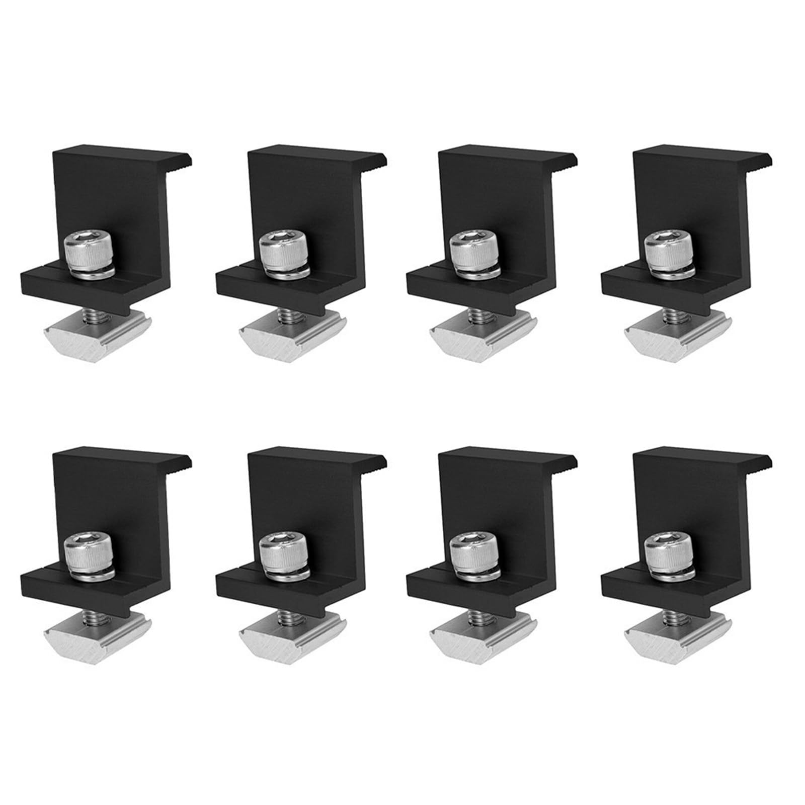Tsophreniq B 8Pcs Aluminum Solar Panel Mounting Rackets Multifunction Solar Panel Fixing Simple Installs For Oats & Roofs Installation Photovoltaic Accessories
