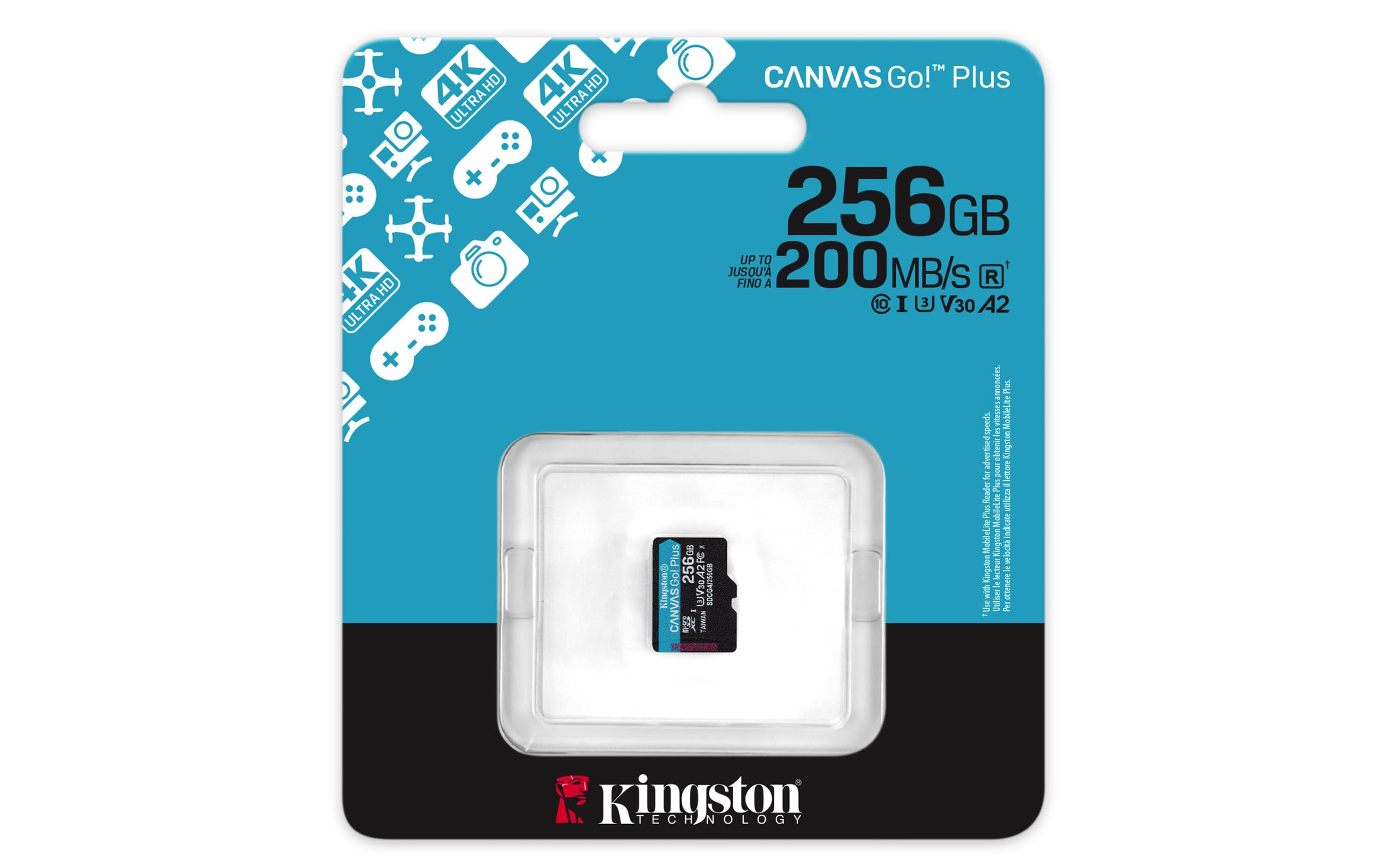 512gb Kingston Canvas Select Plus 256GB MicroSDXC Memory Card - Main Image