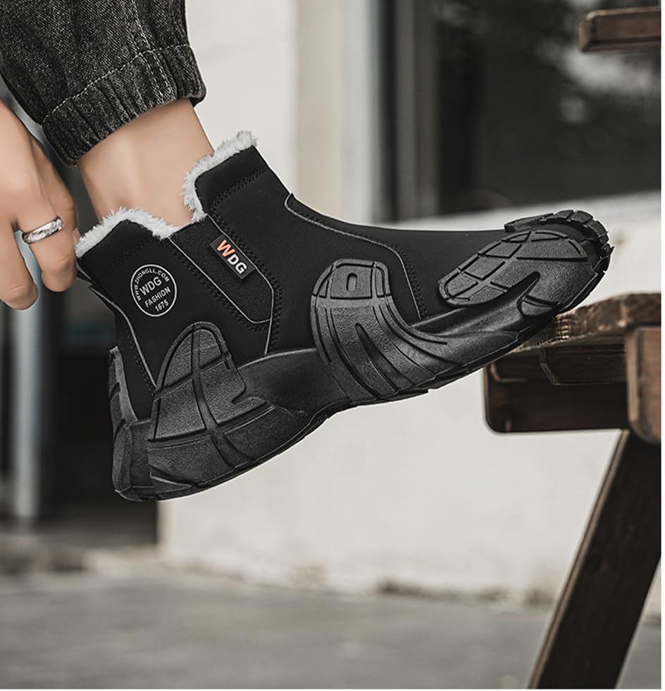 Winter Waterproof Boots, Thermal Boots for Men Women, Warm Fleece Lining Non-slip Lightweight Comfort Snow Boots for Outdoor