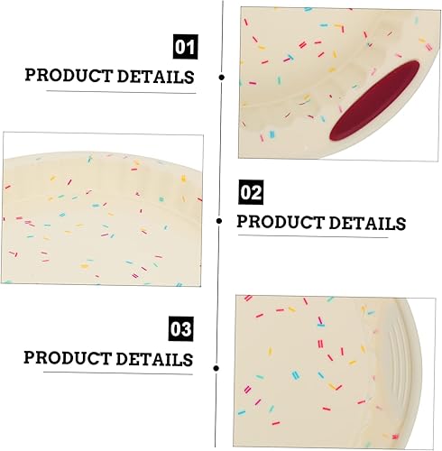 Miniatura 2 de 2 moldes de cerámica para pasteles en espiral, moldes de silicona para donas, bandeja de pizza para microondas, moldes para tartas