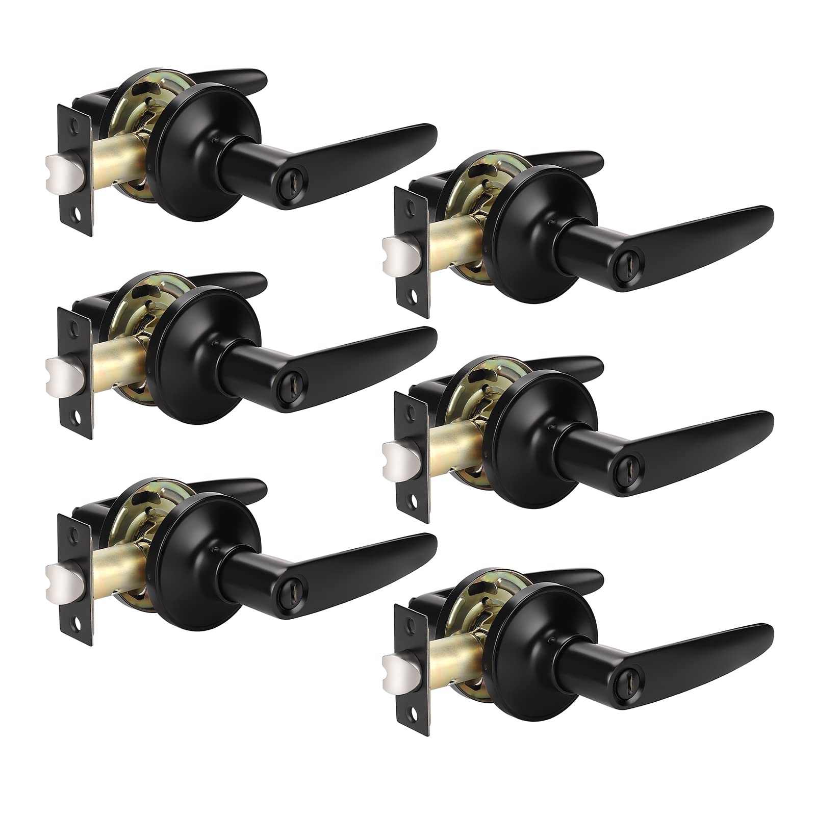 KNOBWELL atte Black Heavy Duty Interior Door Handle Closet Door