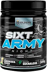 Pré-Treino Sixt Army Nigth 300g - Soldiers Nutrition (300g, Limonada Suiça)