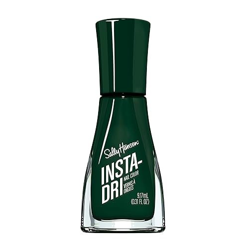 Sally Hansen Insta-Dri, C-chill Out, Esmalte de uñas de secado rápido, duradero, opaco, verde brillante