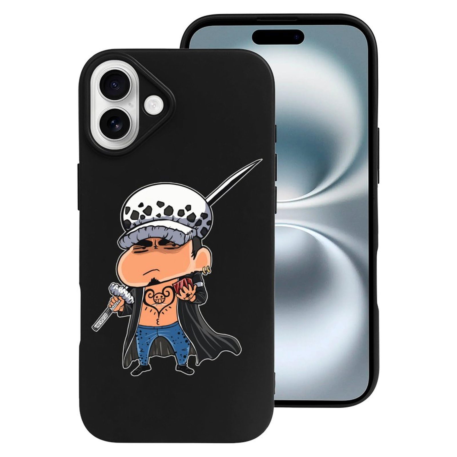 Amazon.co.jp: iPhone 16 Plus ケース ワンピース ONE PIECE クレヨン