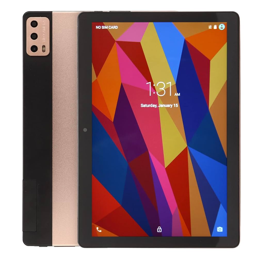 Amazon.co.jp: 10.1 Inch Tablet, Golden 8GB RAM 256GB ROM