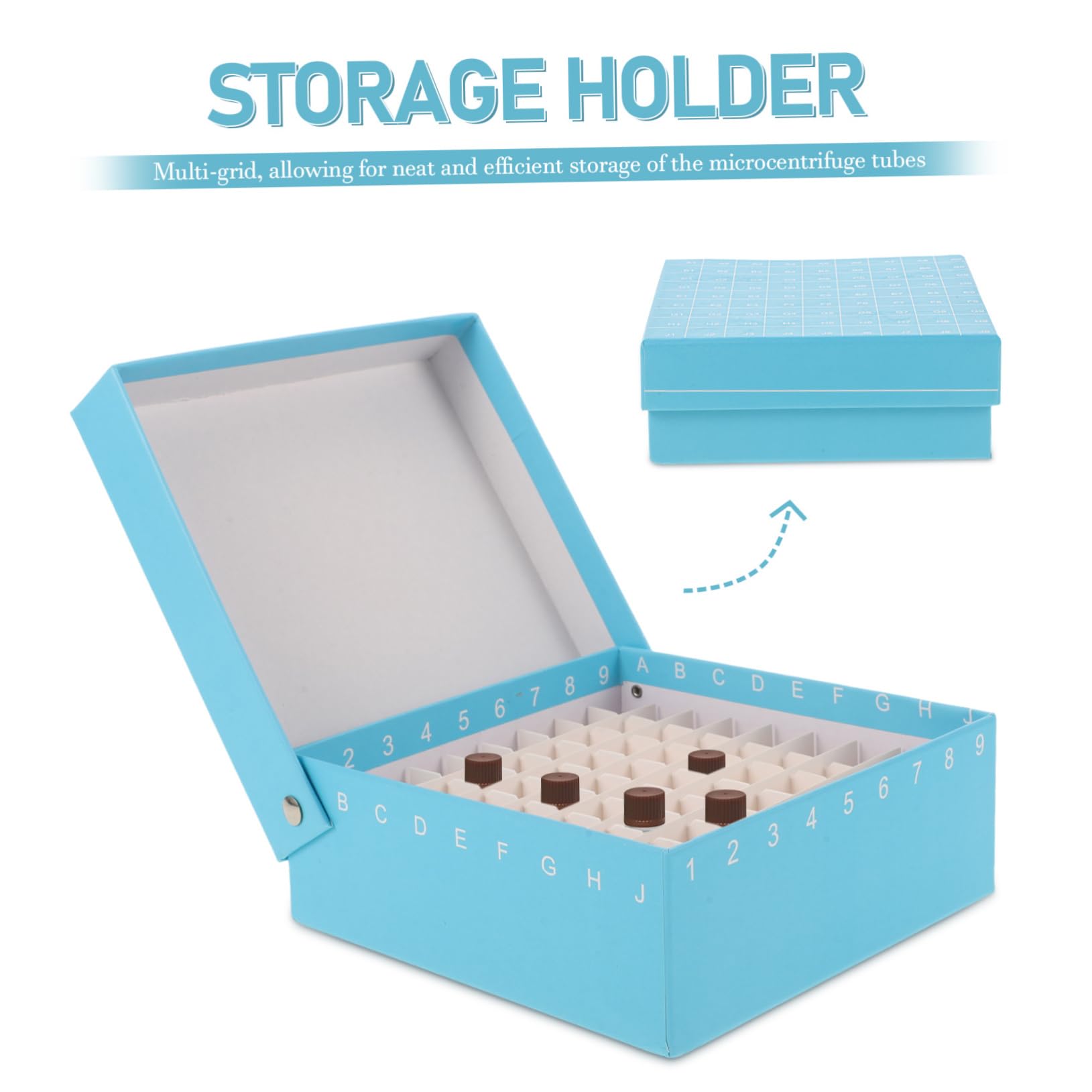 OUNONA 5stücke Box Für Mikrozentrifugenröhrchen Gefrierbox Mit Fächern Und Deckel Für Lagerung Von Proben Im Labor Und Sorgt Für Sichere Und Organisierte Aufbewahrung