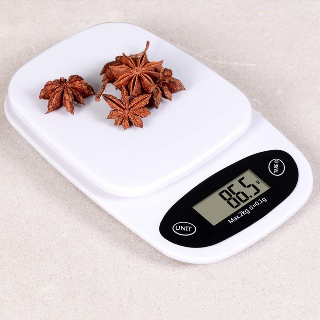 Wagi elektroniczne 5 kg/1g cyfrowa waga kuchenna o wysokiej dokładności waga jubilerska wyświetlacz LCD do domowego laboratorium gotowania złoty