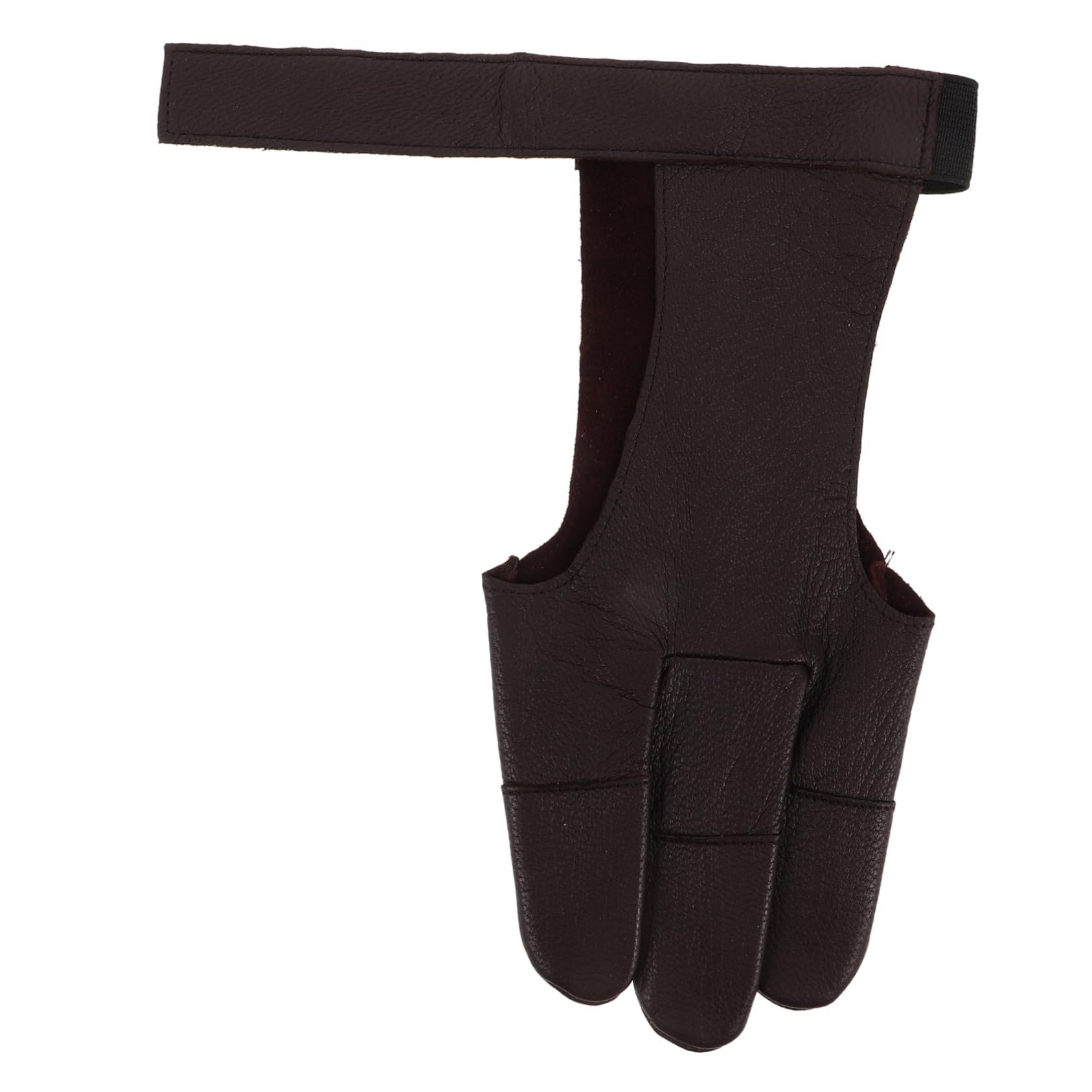 Kisangel Glove Three Finger Tabs: Guard for - Traditional Craftsmanship - Enhances Stability - for Hunting and Target Practice