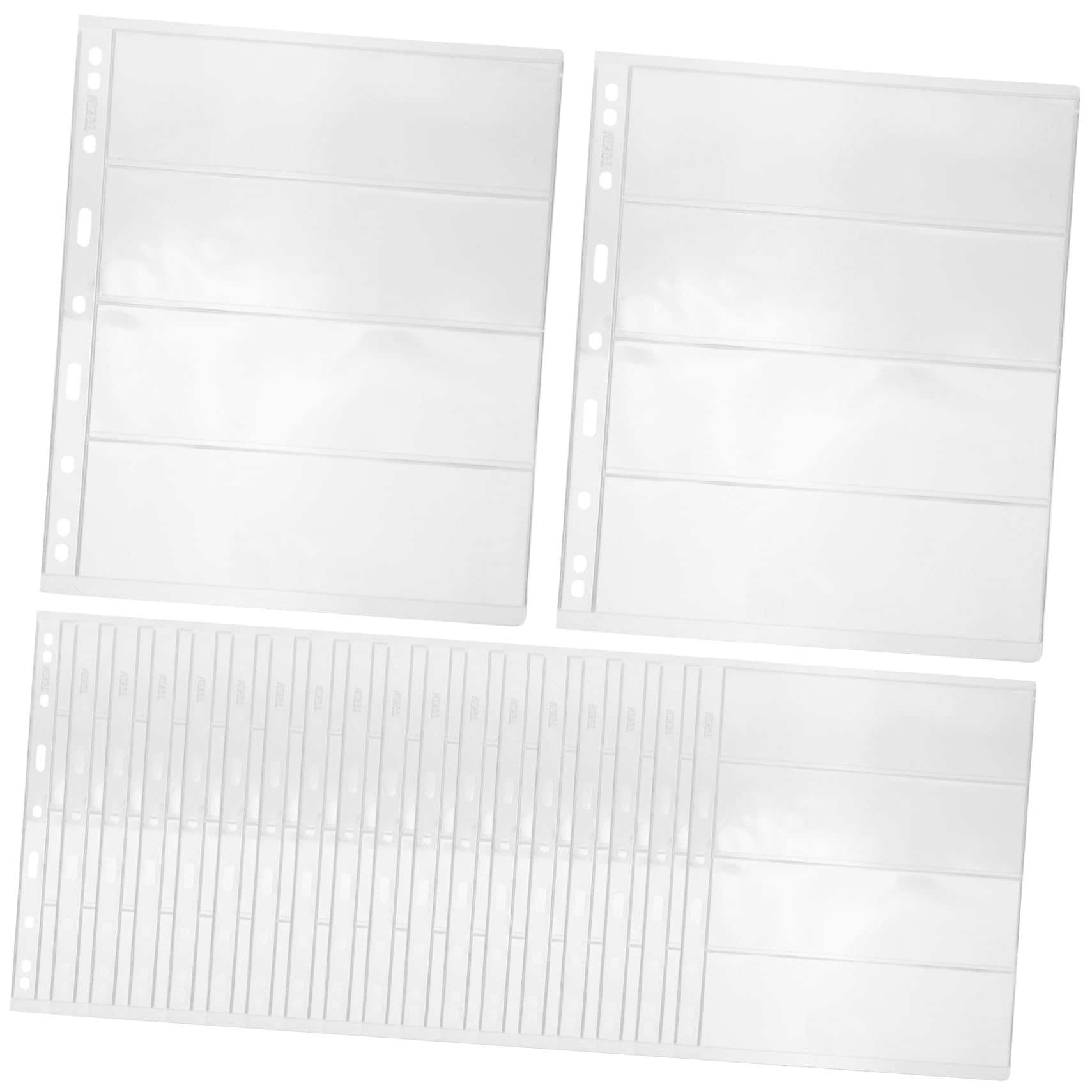 Album per Collezione Banconote con 20 Fogli Trasparenti in Pvc, Pagine per Raccolta e Protezione da Polvere, per Organizzare e Conservare Banconote da Collezione