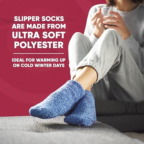 Miniatura 3 de Snook-Ease Calcetines térmicos gruesos y cálidos calentadores de pies de invierno con inserciones calentables para microondas