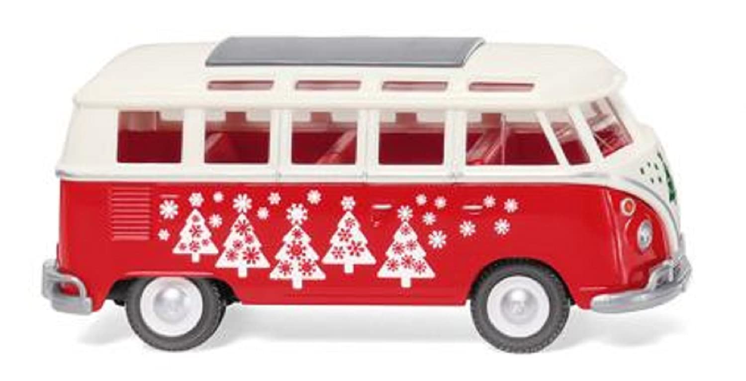 Wiking 079728 Sambabus (VW T1) Christmas Jumper - Miniature Model - Not a Toy