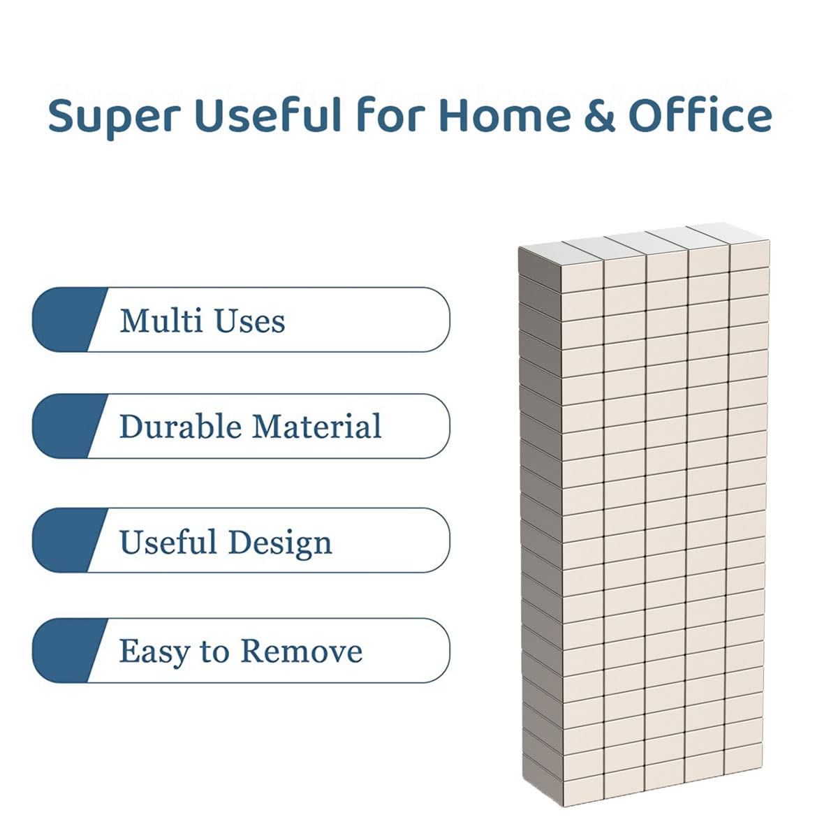 100PCS Rectangular Magnets - Refrigerator Magnets Fridge Magnets Whiteboard Magnets Small Magnets Mini Magnets for Office, Hobbies, Crafts and Science (10x5x3mm)