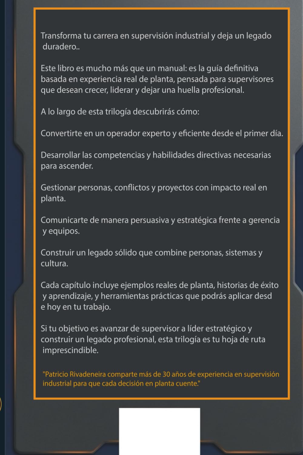 CONVIERTETE EN SUPERVISOR DE CERO A EXPERTO: De cero a experto en supervisión industrial (MANUAL DEL SUPERVISOR INDUSTRIAL)