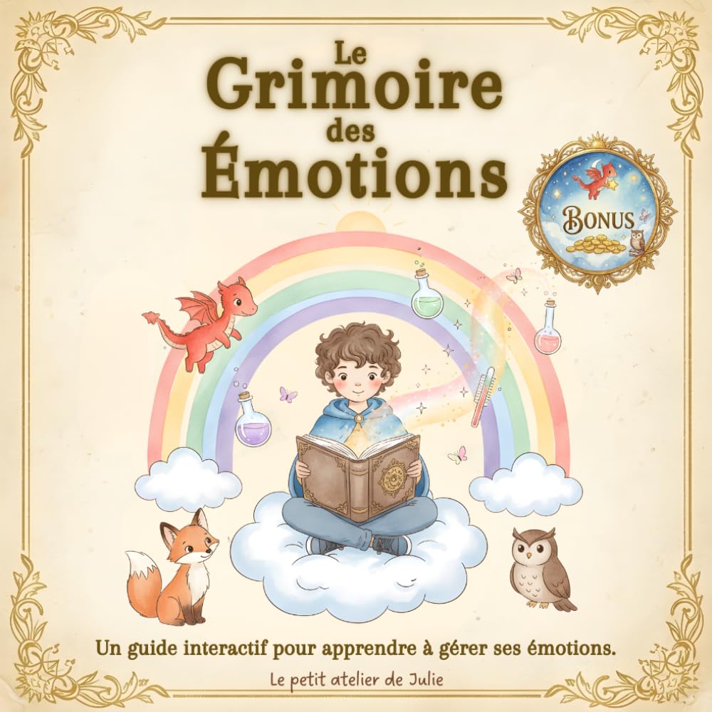 Le Grimoire des Émotions: Un guide interactif pour apprendre à gérer ses émotions - Dès 6 ans