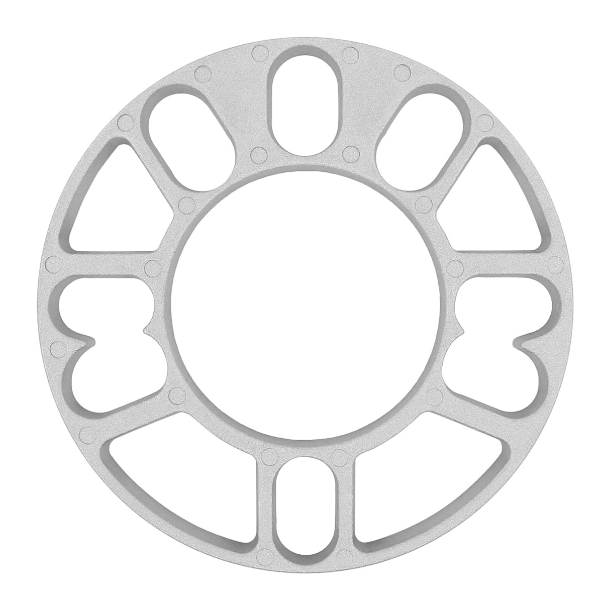Confezione da 4 distanziali per Ruote da 10 mm, in Lega di Alluminio, 4 e 5 perni, distanziali universali, Foro Centrale da 78 mm, PCD da 100 mm a 120 mm