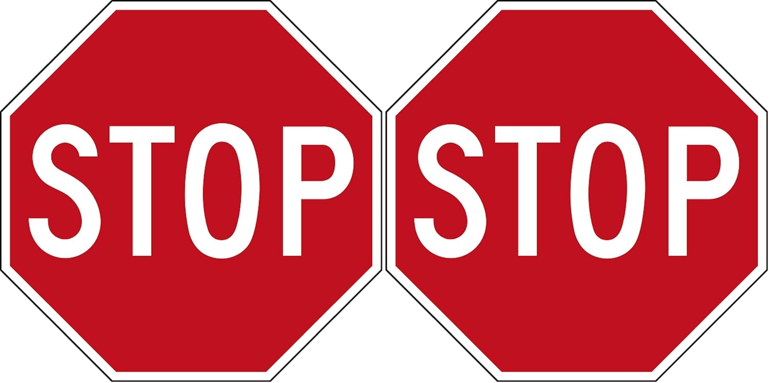 Rogue River Tactical Stop Sign Wall Decal Sticker Large 12x12 Inch Wall Decoration Decor Sticker Vinyl Decal Window Locker Door