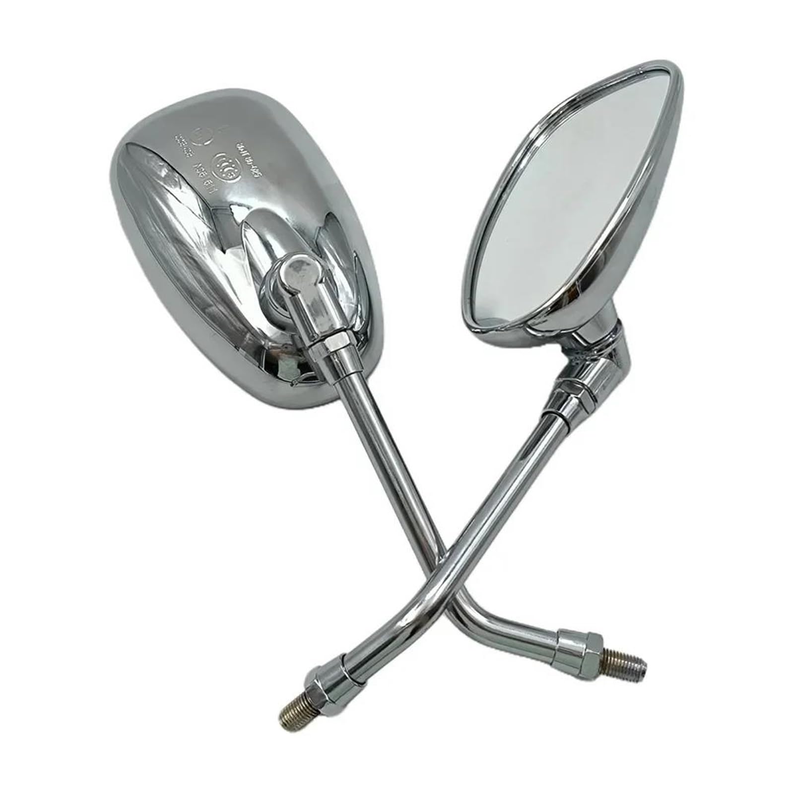 Rétroviseurs Scooter Rétroviseur De Moto 1 Paire 10mm pour Shadow Ace Spirit Magna VT750 Nighthawk 250 VTX1300T VTX1800F1