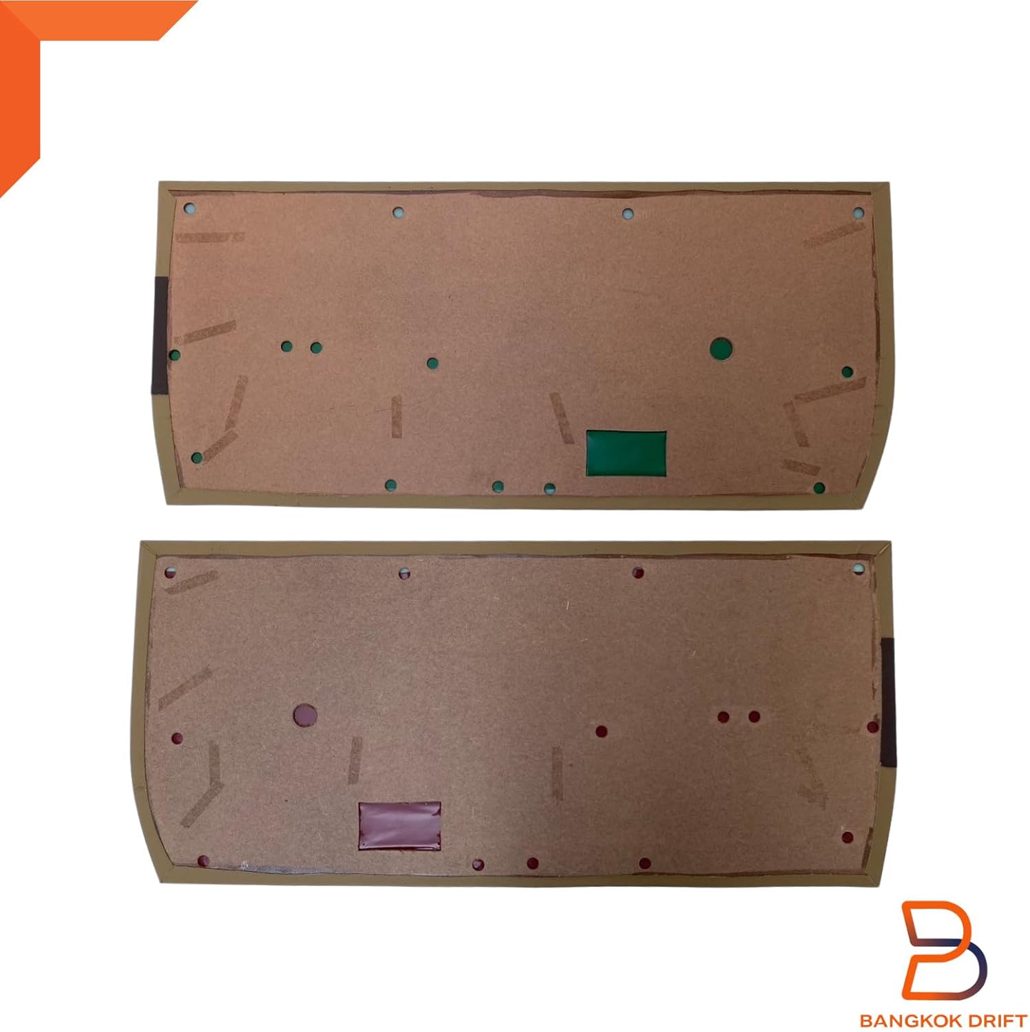 INTERIOR DOOR CARD PANEL FOR TOYOTA PICKUP LN30 LN40 RN30 78-83 CLIPS (Brown)