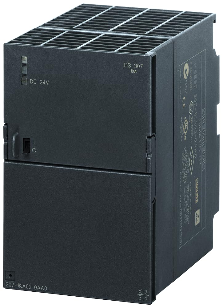 Siemens 6ES7307-1KA02-0AA0 SIMATIC PS307 DIN Rail Power Supply 24Vdc 10A 240W, 1-Phase