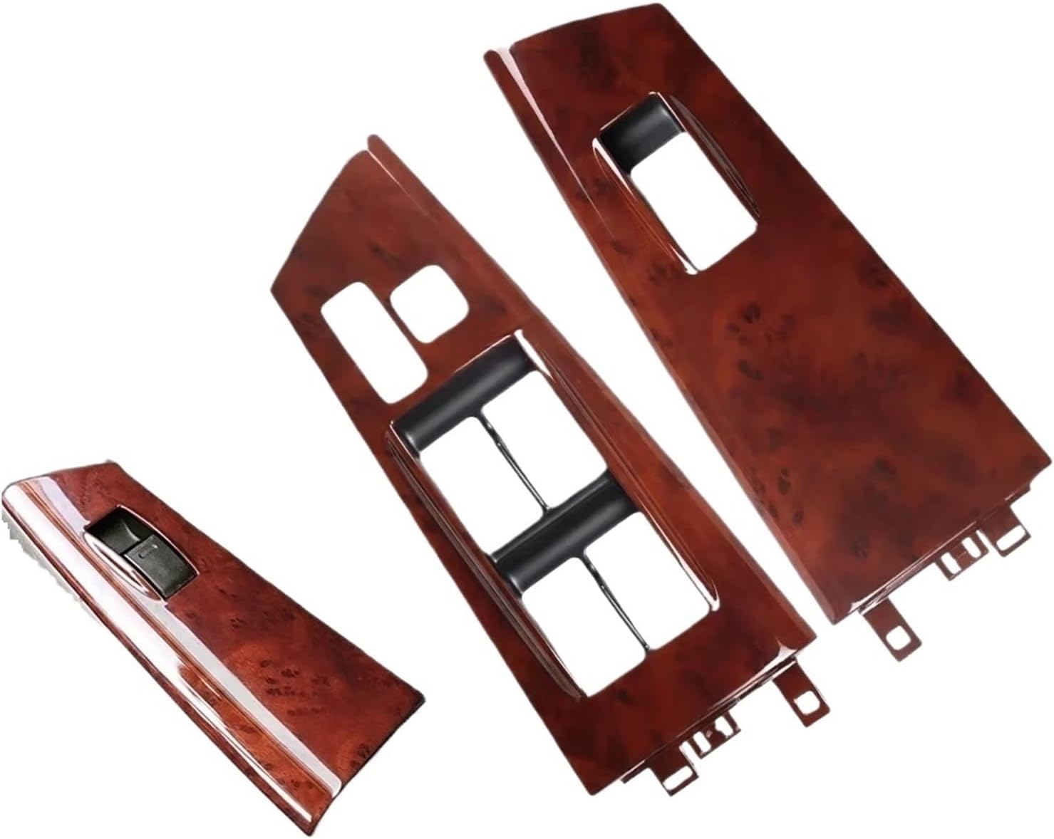 Wood Grain Front Power Window Switch Trim Bezel Panel Compatible with Toyota Corolla 2003 2004 2005 2006 2007 2008 74232-12380 74231-02350(74232-12380)