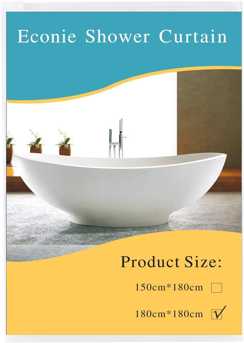 Inshere Polyester Shower Curtain Funny Shower Curtains for Bathroom Get Naked Waterproof Decorative Bathroom Shower Curtain with Rustproof Grommets and Plastic Hooks 70.8 X 70.8 inches