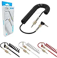 Cabo Auxiliar P2xp2 Espiral 1,2 Mt Som Automotivo Celular