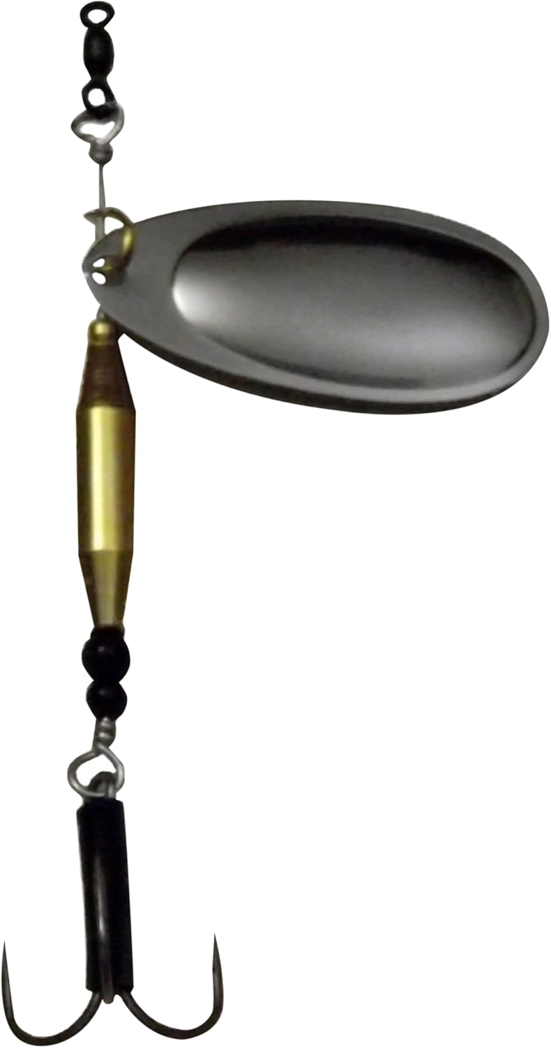 MCL Steelhead Spinner Fishing Lure, Black Nickel Blade