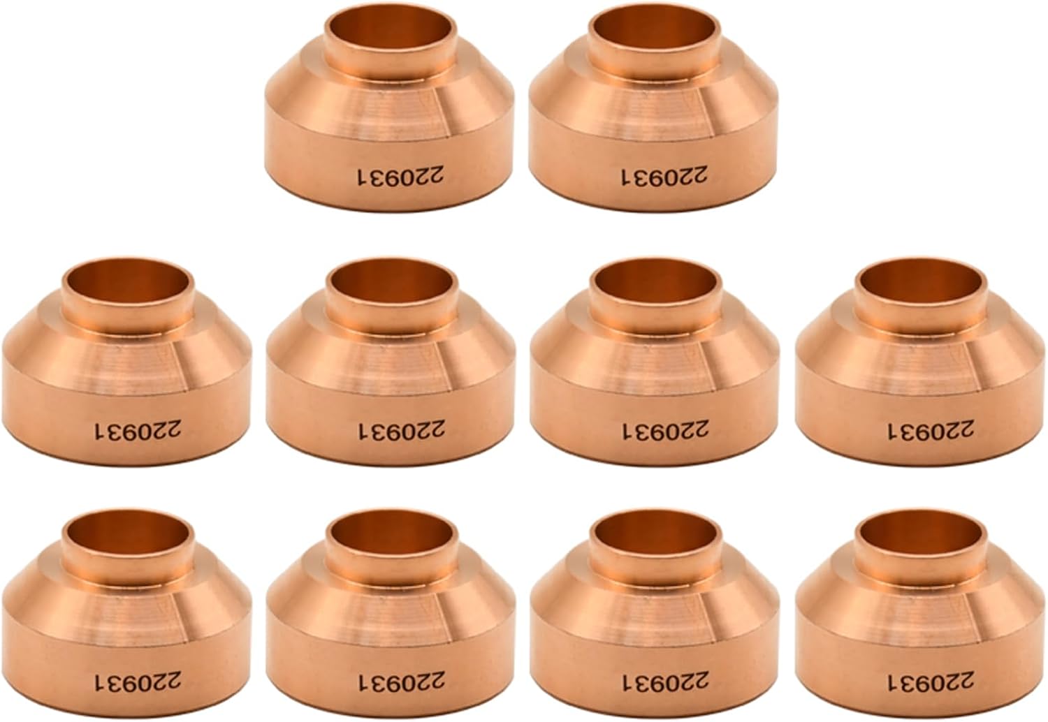 10Pcs 220931 Plasma Fine Cutter Shield Cap for Hypertherm PMX 45XP/65/85/105 Plasma Cutting Torch Consumable