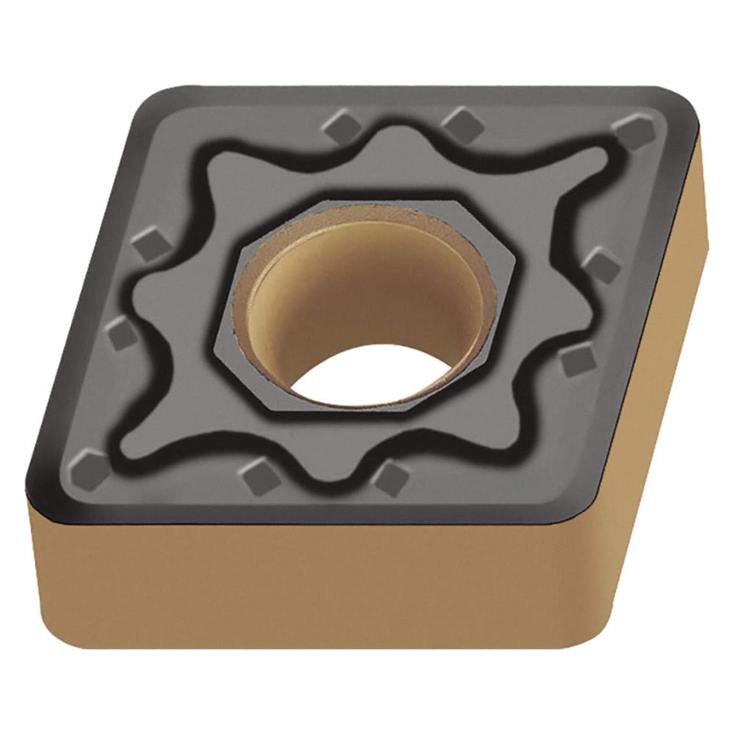 CNMG120408-NM4 WSM10 Carbide Tiger-Tec Negative Indexable Turning Insert, 1/32" Corner Radius, 1/2" IC, 3/16" Thick, 0.031" - 0.118" Depth of Cut (Pack of 10)