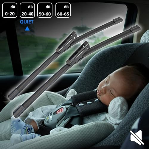 Miniatura 6 de Limpiaparabrisas delantero compatible con Citroen C4 Grand Picasso MK1 2008-2013 parabrisas ventana 30 + 30 pulgadas 2008 2009 2010 2011 2012 2013