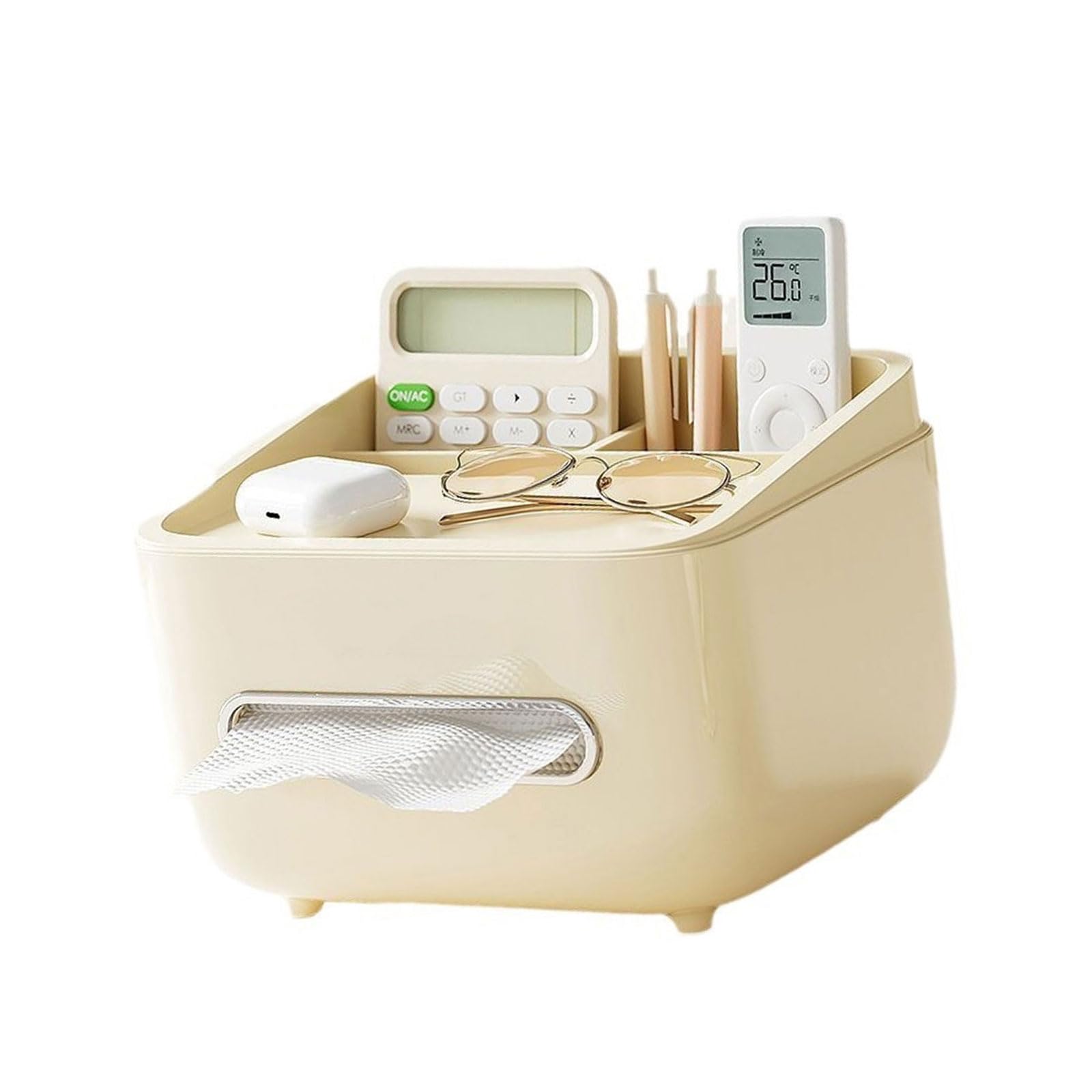 Oxxggkao Effective Tissue Holder and Organizers Sturdy Holder with Storage Organizers for Small Essential Multifunctional Box