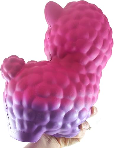 Miniatura 5 de Curious Minds Busy Bags 1 juguete gigante de espuma para mascotas de alpaca colorida al azar de elevación lenta, sensorial, estrés, juguete