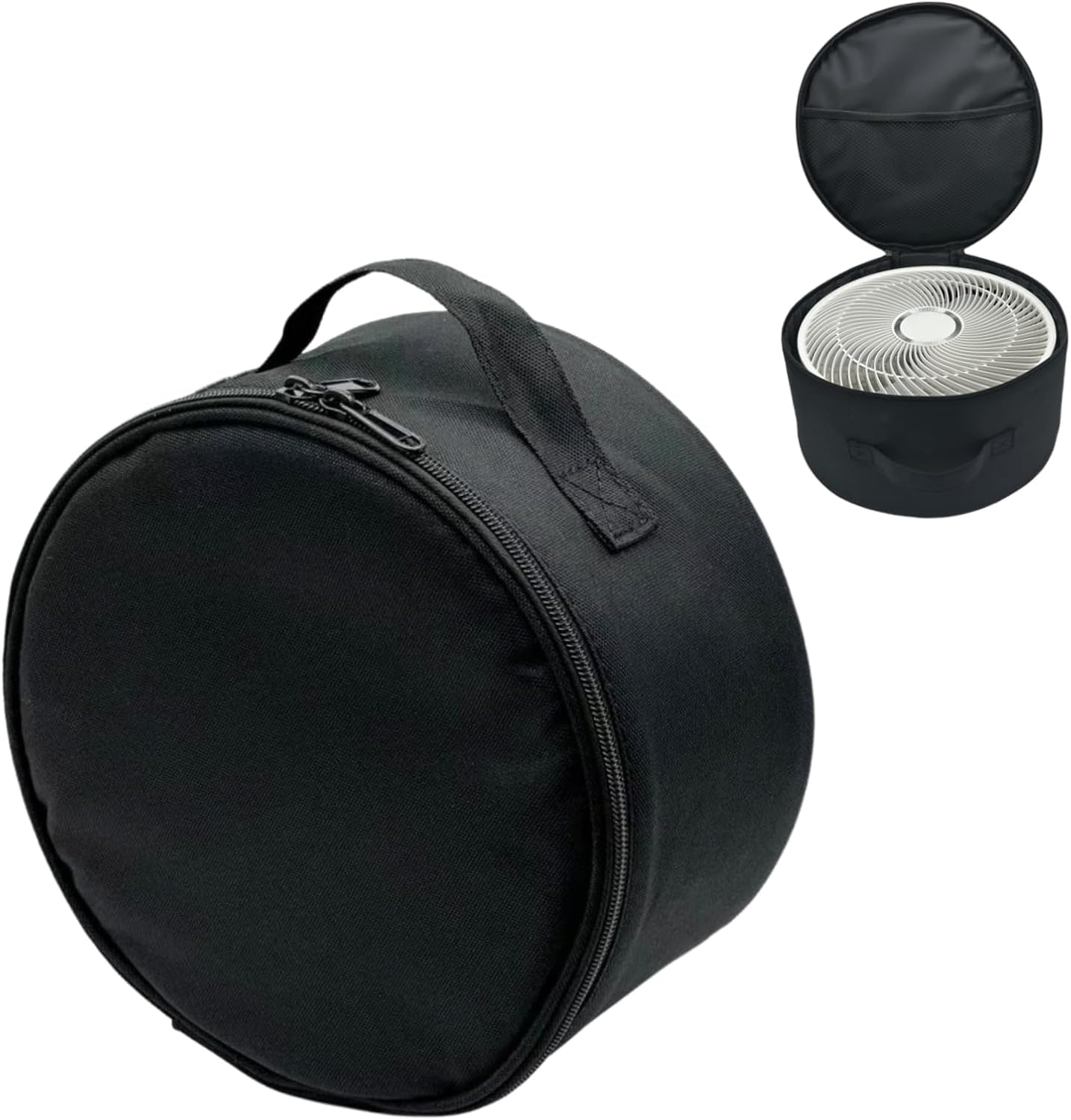 Portable Fan Storage Bag for Folding Telescopic Fan, Waterproof Foldable Table/Floor Fan Hand Bag Case for P9/P9S/P10/P11/Q7/N97/N98 (Black)