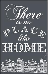 A Maker's Studio - Reusable Adhesive Mesh Stencil Sheet - Great for DIY Arts and Crafts - Suitable for Paints and Inks- No Place Like Home (5.5 x 8.5 Inches)