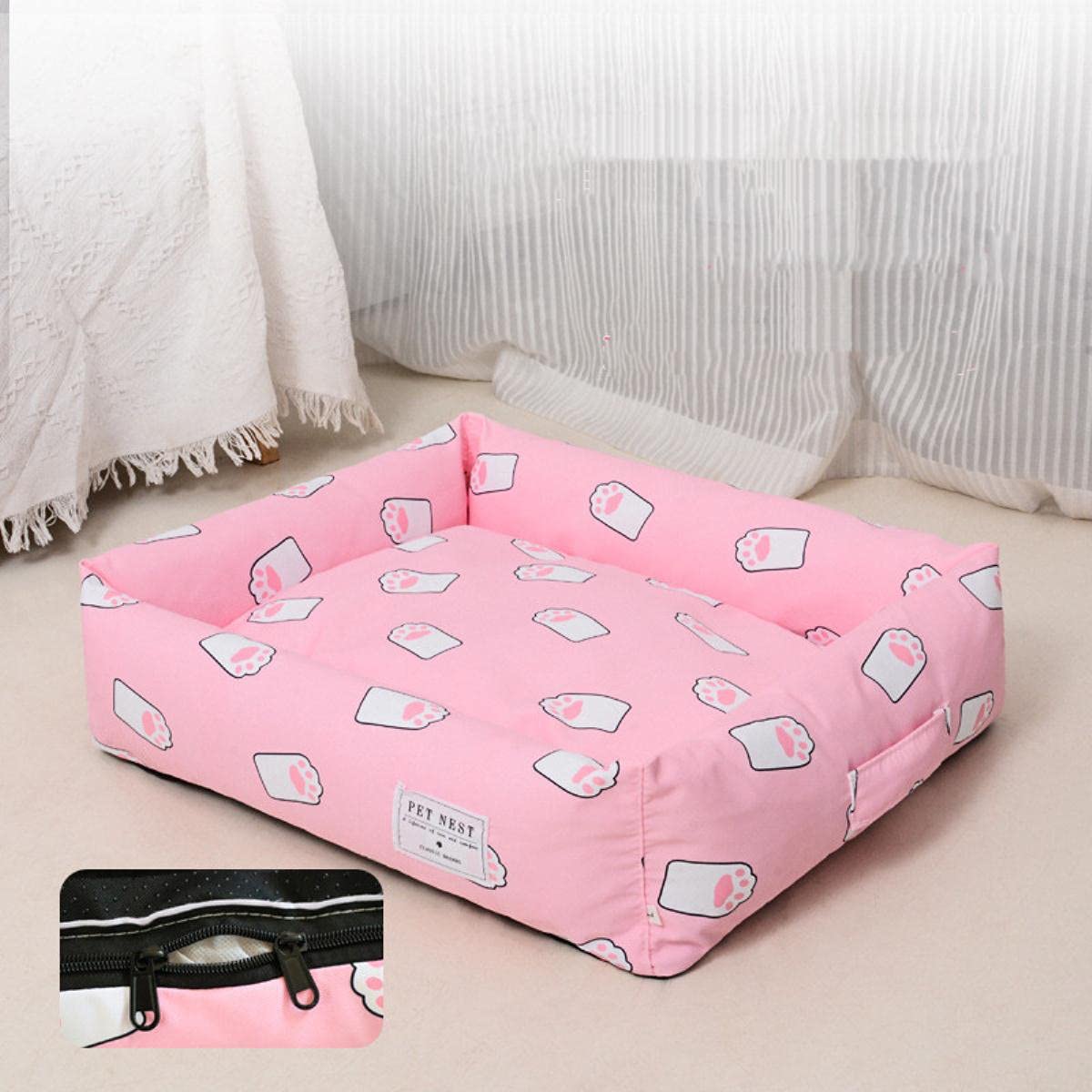 Tiere Super Soft Sofa Hundebetten wasserdichte Unterseite Weiches Fleece Warmes Bett Für Hund Plus Size Weiches Haustierbett Katzenbett Winter-E,90x70,China