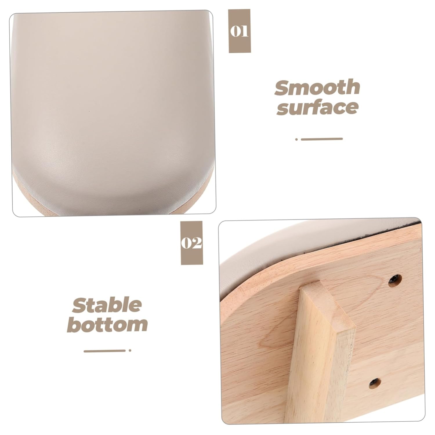 VICASKY Manicure Arm Rest Stand Wooden Hand Rest Pillow Leather Cover for Nail Art Lightweight and Practical for Nail Salon and Home Use